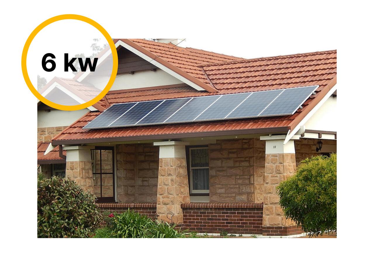 СЕС гібридна з АКБ потужністю 6 кВт